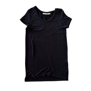 Michael Stars‎ Relaxed Fit Black T-shirt Dress - Size Medium
